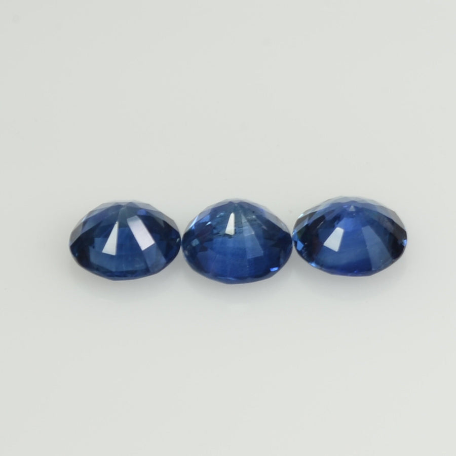 4.9-5.7 MM Natural Blue Sapphire Loose Gemstone Round Cut