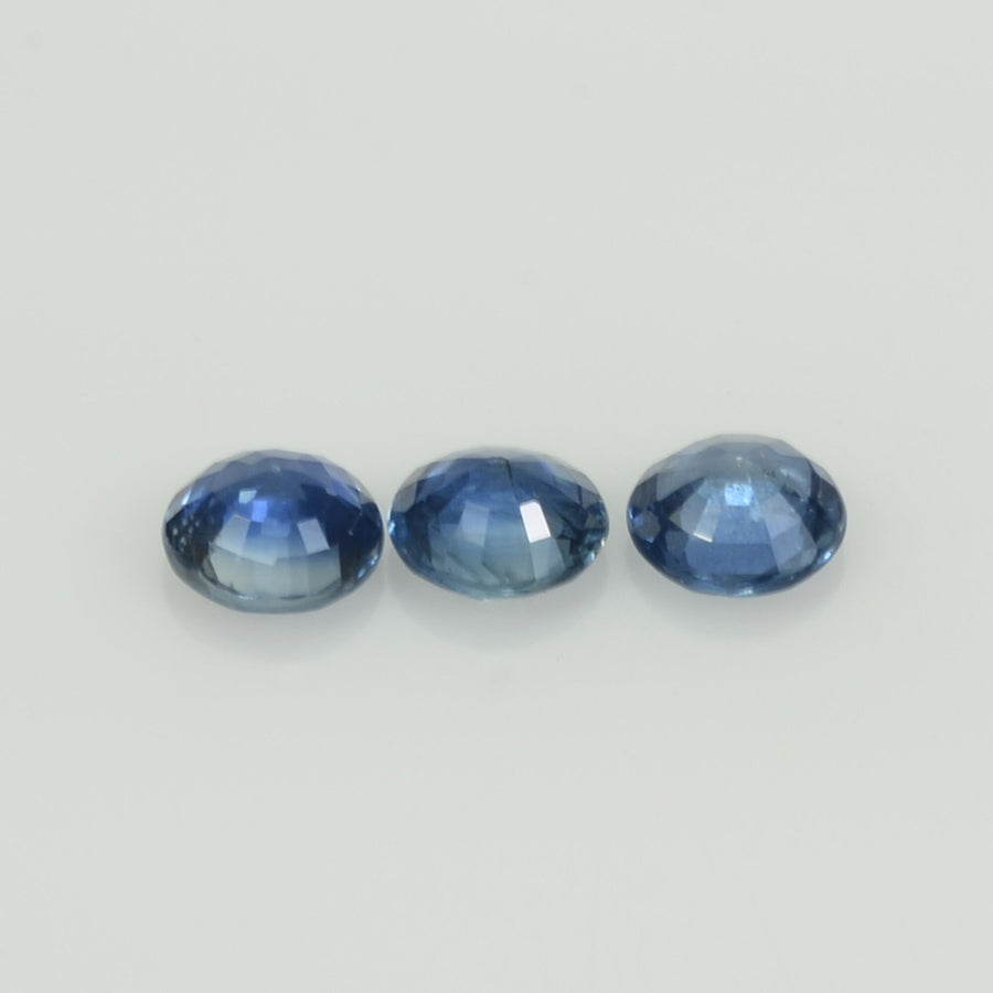 4.7-5.3 MM Natural Blue Sapphire Loose Gemstone Round Cut