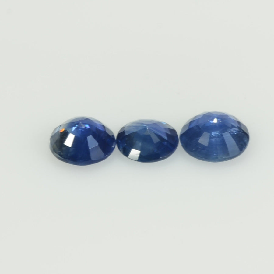 5.1-6.0 MM Natural Blue Sapphire Loose Gemstone Round Cut