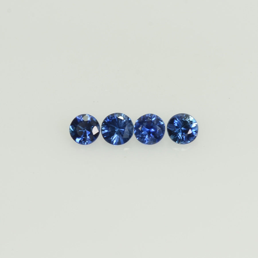 2.5 mm Natural BlueSapphire Loose Gemstone Round Diamond Cut Vs Quality Color