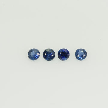 1.4-2.3 mm Natural BlueSapphire Loose Gemstone Round Diamond Cut Vs Quality A+ Color