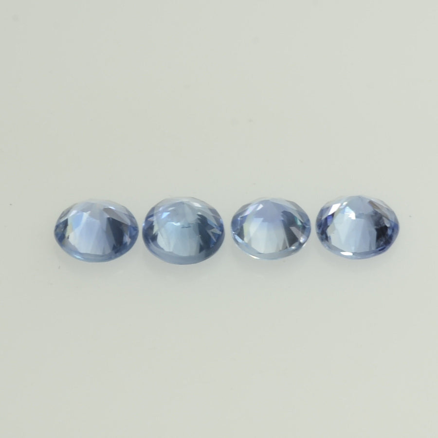 3.5 mm Natural BlueSapphire Loose Gemstone Round Diamond Cut cleanish Quality Color
