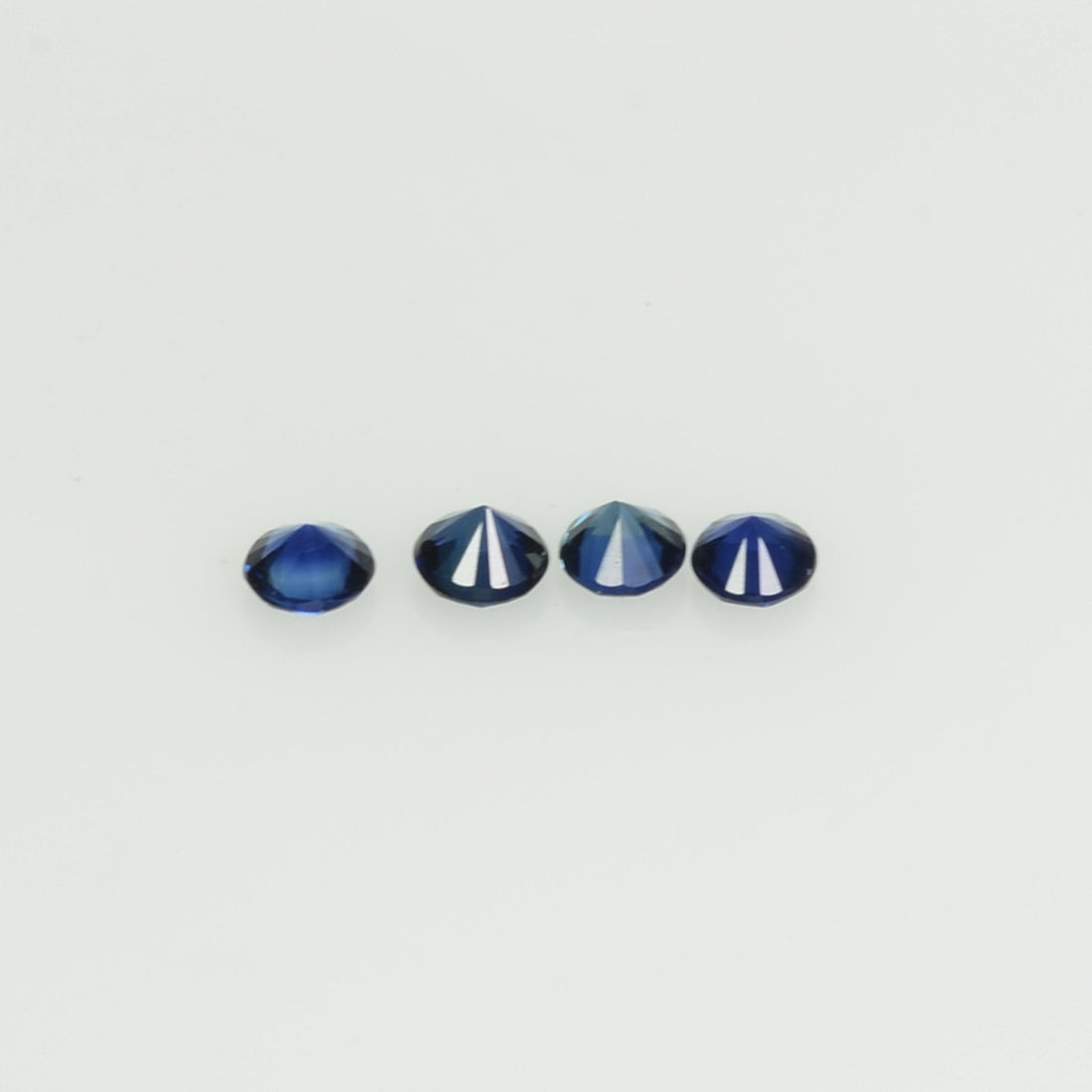 2.5 mm Natural BlueSapphire Loose Gemstone Round Diamond Cut Cleanish Quality Color