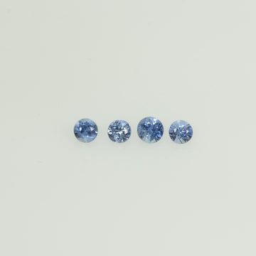 1.3-2.6 mm Natural BlueSapphire Loose Gemstone Round Diamond Cut Vs Quality Color