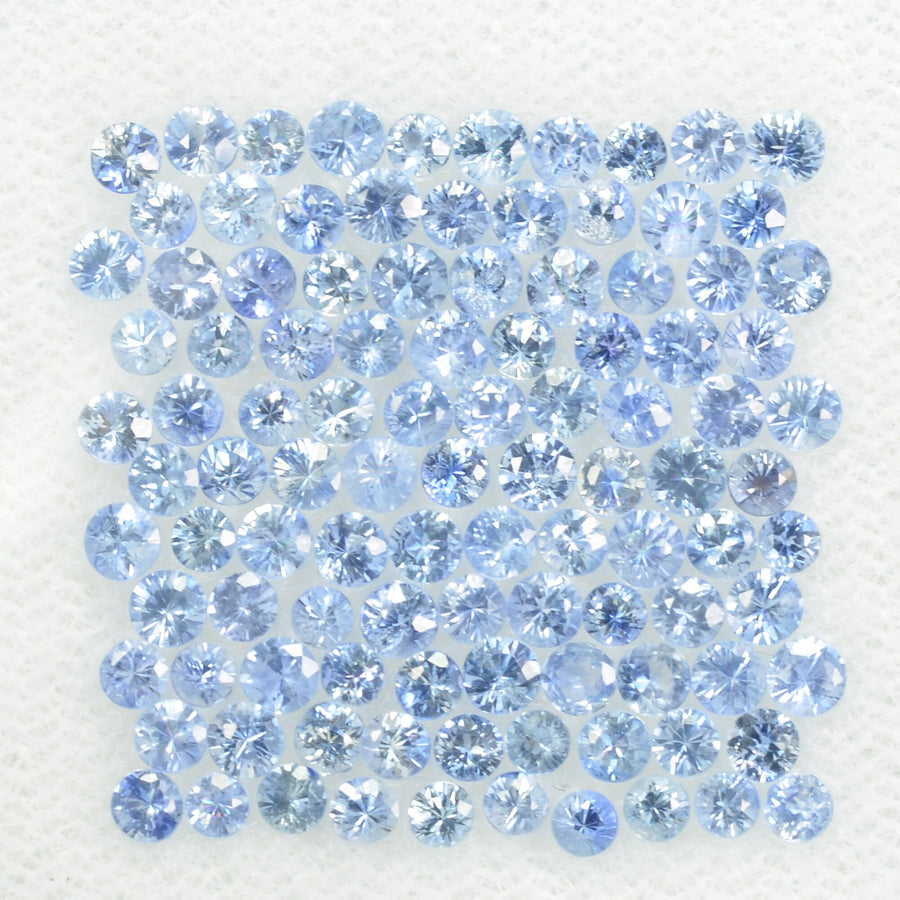 2.0 mm Natural BlueSapphire Loose Gemstone Round Diamond Cut Vs Quality Color