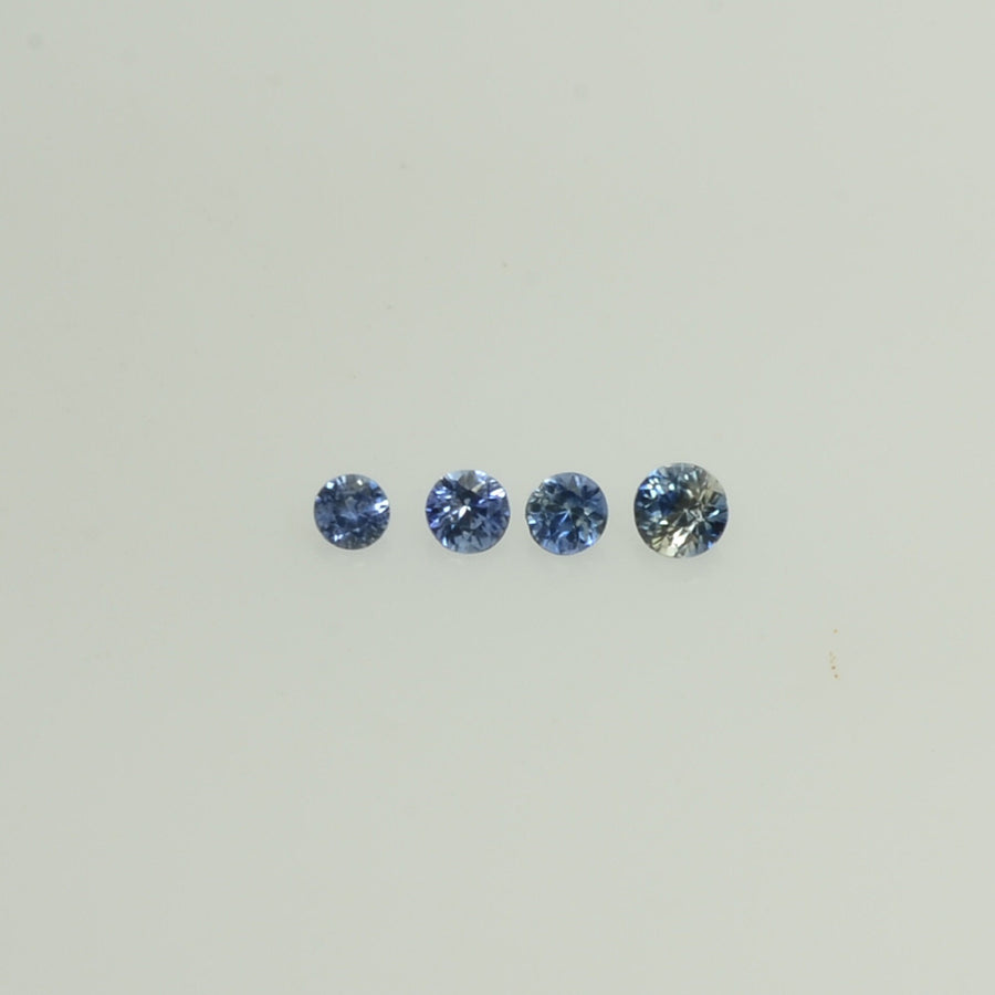 0.8-5 mm Natural BlueSapphire Loose Gemstone Round Diamond Cut Vs Quality Color