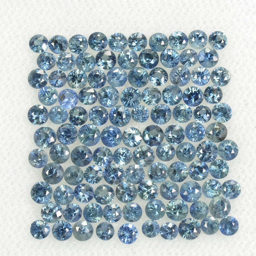 1.3-2.5 mm Natural Blue Sapphire Loose Gemstone Round Diamond Cut Vs Quality Color - Thai Gems Export Ltd.