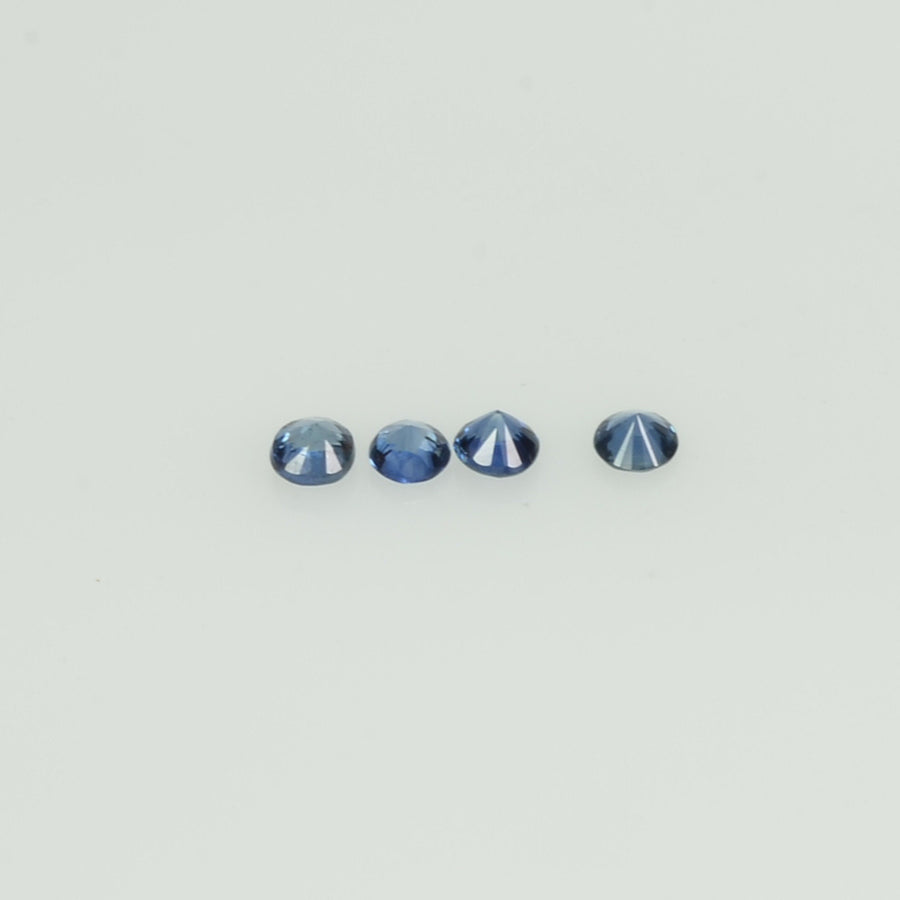 1.3-4 mm Natural Blue Sapphire Loose Gemstone Round Diamond Cut Cleanish Quality Color