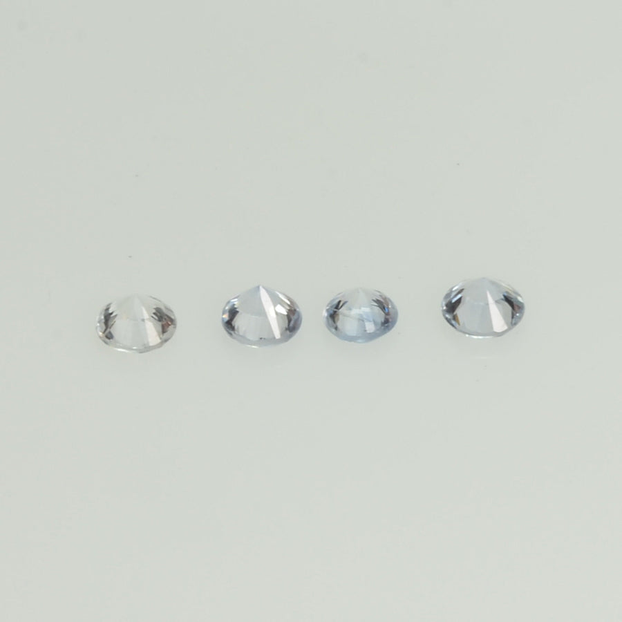 2.3-4.0 mm Natural Blue Sapphire Loose Gemstone Round Diamond Cut Cleanish Quality Color