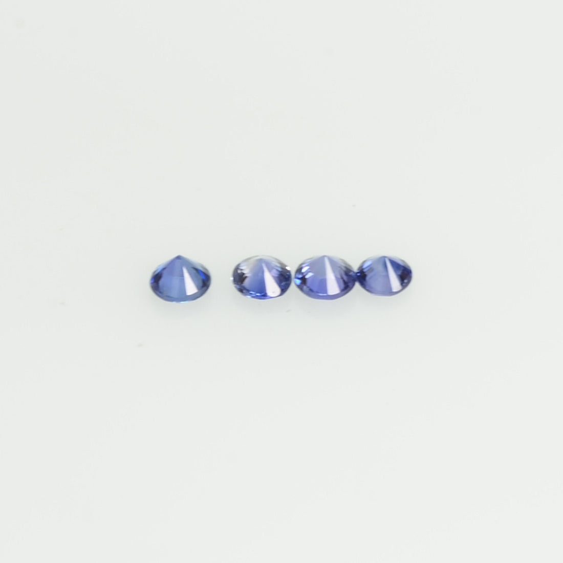 0.8-5.0 mm Natural Blue Sapphire Loose Gemstone Round Diamond Cut Vs Quality Color