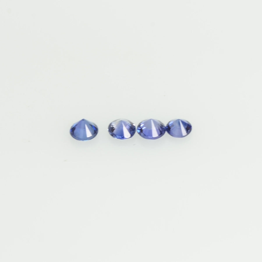 0.8-5.0 mm Natural Blue Sapphire Loose Gemstone Round Diamond Cut Vs Quality Color