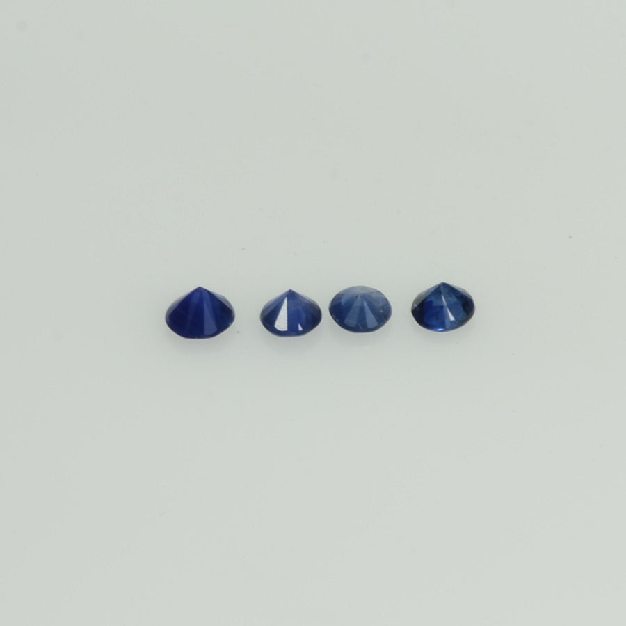 0.8-3.6 mm Natural Blue Sapphire Loose Gemstone Round Diamond Cut Vs Quality Color - Thai Gems Export Ltd.