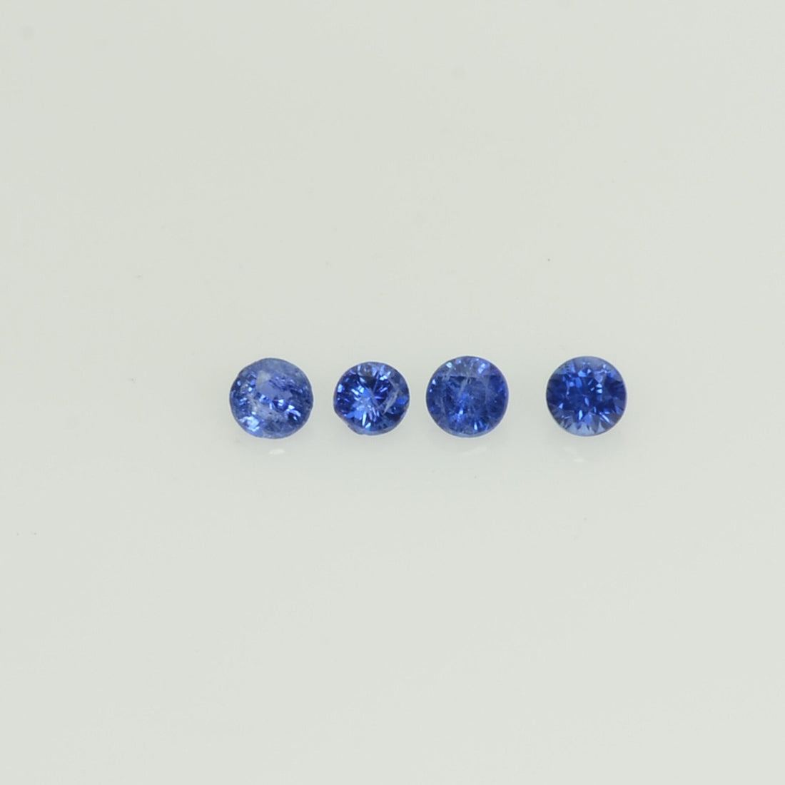 1.1-4.2 mm Natural Blue Sapphire Loose Gemstone Round Diamond Cut Vs Quality Color