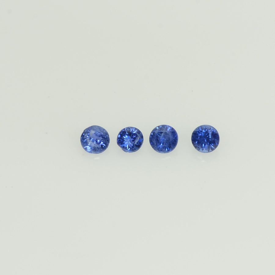 1.1-4.2 mm Natural Blue Sapphire Loose Gemstone Round Diamond Cut Vs Quality Color