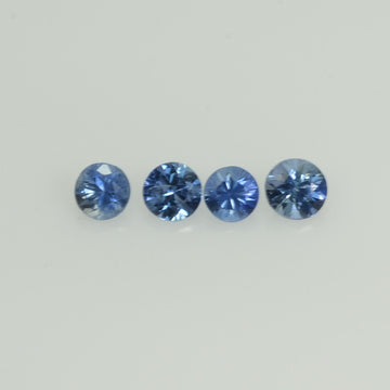 2.5-4.5 mm Natural Blue Sapphire Loose Gemstone Round Diamond Cut Cleanish Quality Color - Thai Gems Export Ltd.