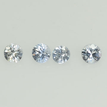 2.3-4.0 mm Natural Blue Sapphire Loose Gemstone Round Diamond Cut Cleanish Quality Color