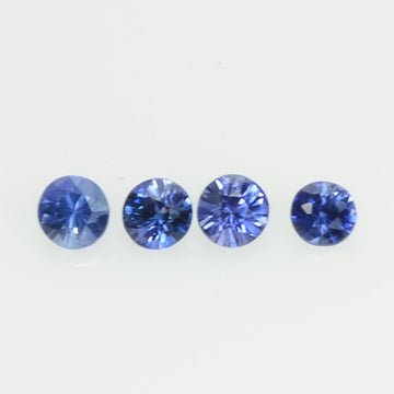 0.8-5.0 mm Natural Blue Sapphire Loose Gemstone Round Diamond Cut Vs Quality Color