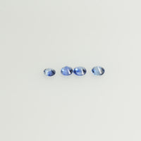 0.8-4.5 mm Natural Blue Sapphire Loose Gemstone Round Diamond Cut Cleanish Quality Color