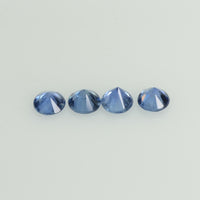 2.7-3.2 mm Natural BlueSapphire Loose Gemstone Round Diamond Cut Cleanish Quality Color