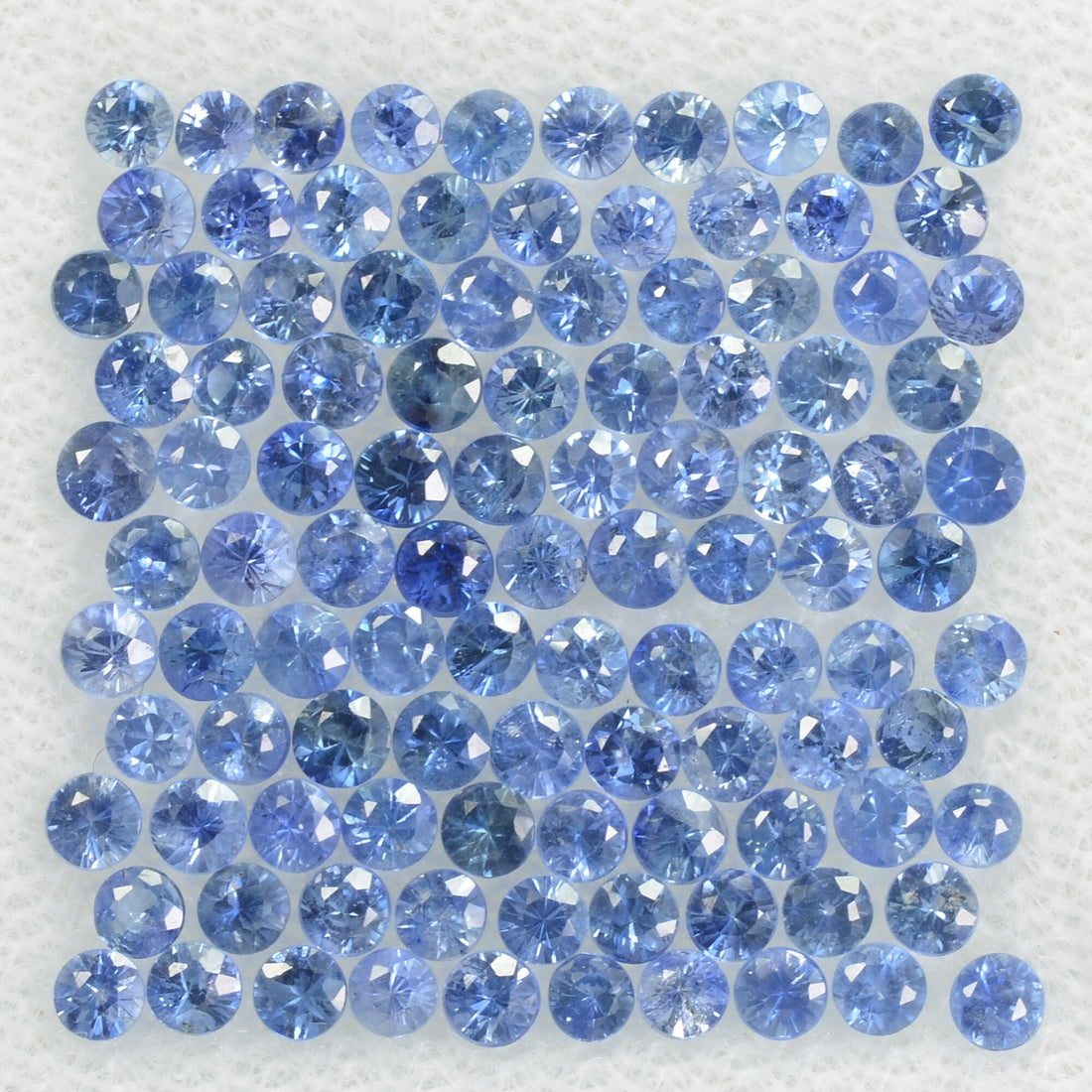 2.0 mm Natural BlueSapphire Loose Gemstone Round Diamond Cut Vs Quality Color