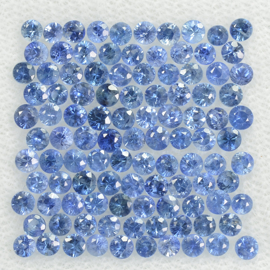 2.0 mm Natural BlueSapphire Loose Gemstone Round Diamond Cut Vs Quality Color