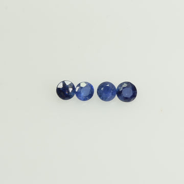 0.8-2.0 mm Natural BlueSapphire Loose Gemstone Round Diamond Cut Pk Quality Color