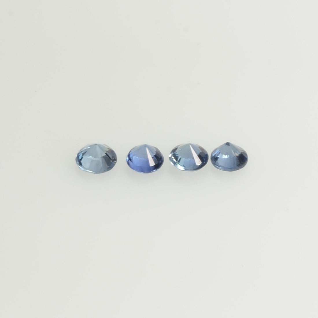 0.8-3.5 mm Natural BlueSapphire Loose Gemstone Round Diamond Cut Vs Quality Color