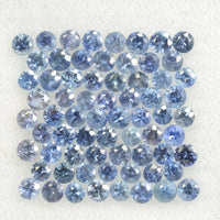 0.8-3.5 mm Natural BlueSapphire Loose Gemstone Round Diamond Cut Vs Quality Color