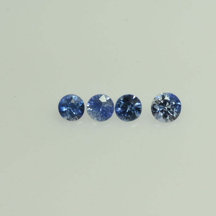 1.0-4.5 mm Natural Blue Sapphire Loose Gemstone Round Diamond Cut Pk Quality Color - Thai Gems Export Ltd.