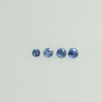 0.8-1.9 mm Natural BlueSapphire Loose Gemstone Round Diamond Cut Cleanish Quality AA Color