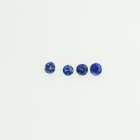 1.4-1.7 mm Natural BlueSapphire Loose Gemstone Round Diamond Cut Vs Quality AA Color