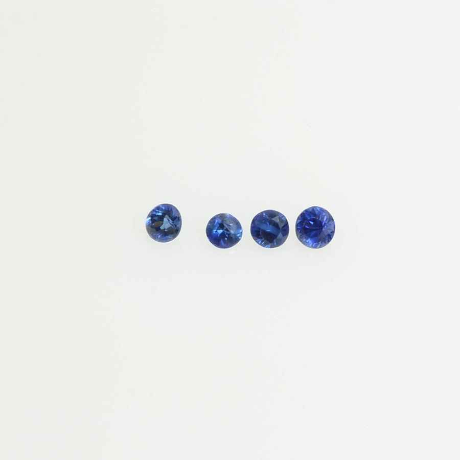1.4-1.7 mm Natural BlueSapphire Loose Gemstone Round Diamond Cut Vs Quality AA Color