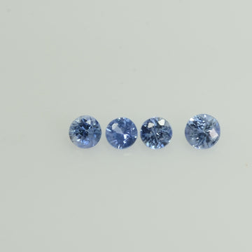 2.2-2.7 mm Natural BlueSapphire Loose Gemstone Round Diamond Cut Vs Quality Color