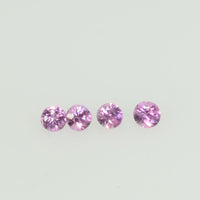 1.4-1.7 mm Natural Pink Sapphire Loose Gemstone Round Diamond Cut Cleanish Quality Color