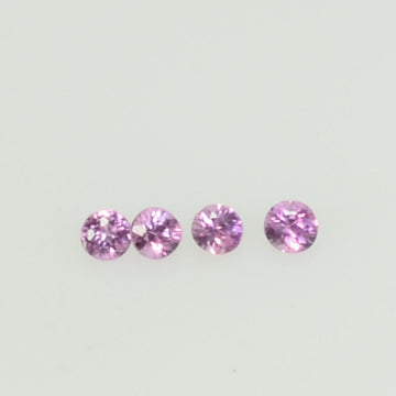 1.4-1.7 mm Natural Pink Sapphire Loose Gemstone Round Diamond Cut Cleanish Quality Color