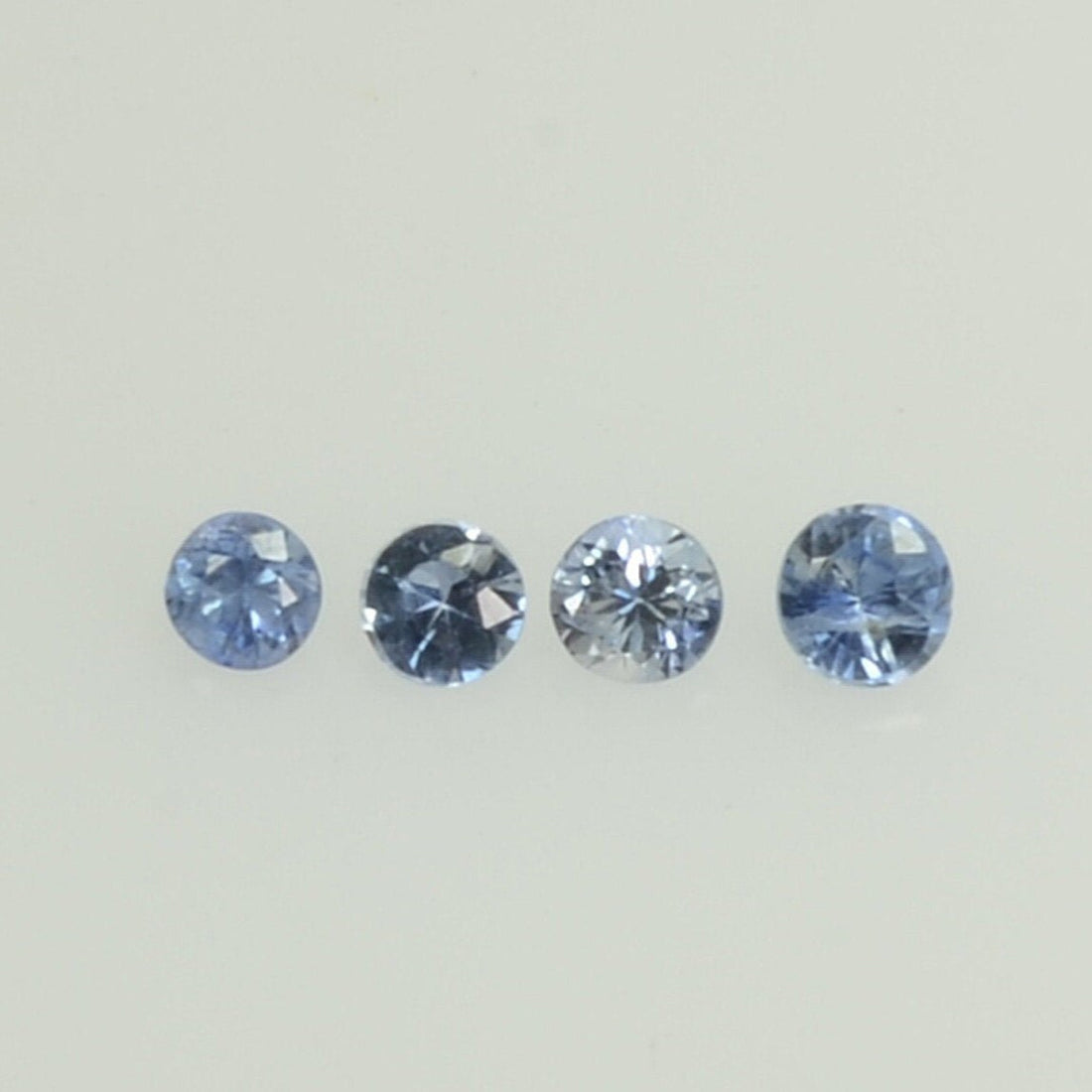 0.8-2.8 mm Natural BlueSapphire Loose Gemstone Round Diamond Cut Vs Quality Color