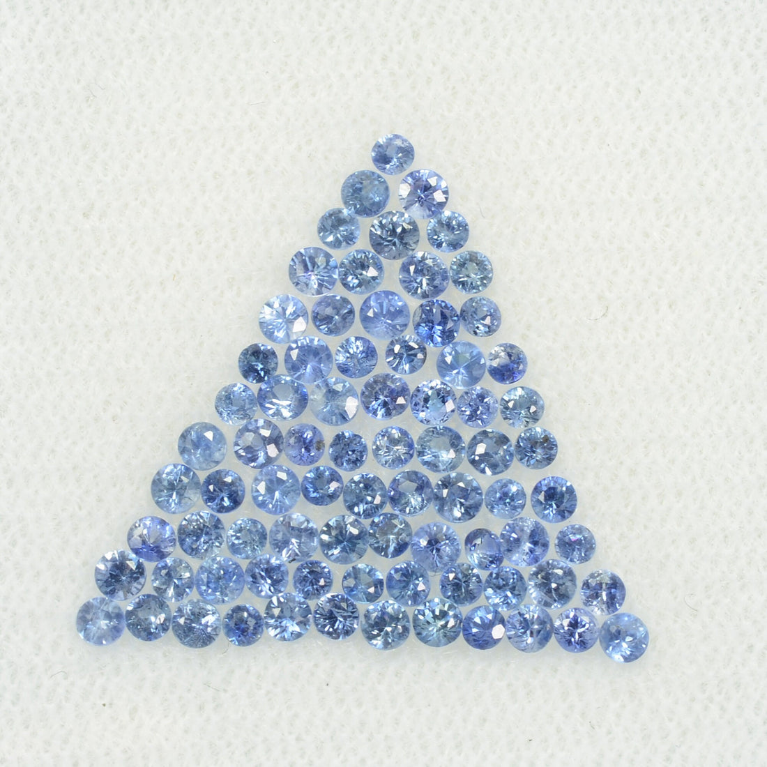 0.8-1.9 mm Natural BlueSapphire Loose Gemstone Round Diamond Cut Cleanish Quality AA Color