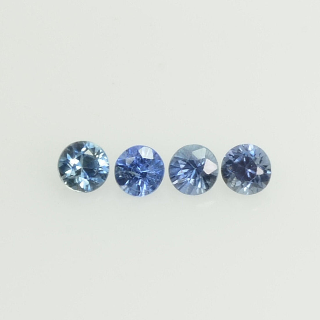 0.8-3.5 mm Natural BlueSapphire Loose Gemstone Round Diamond Cut Vs Quality Color