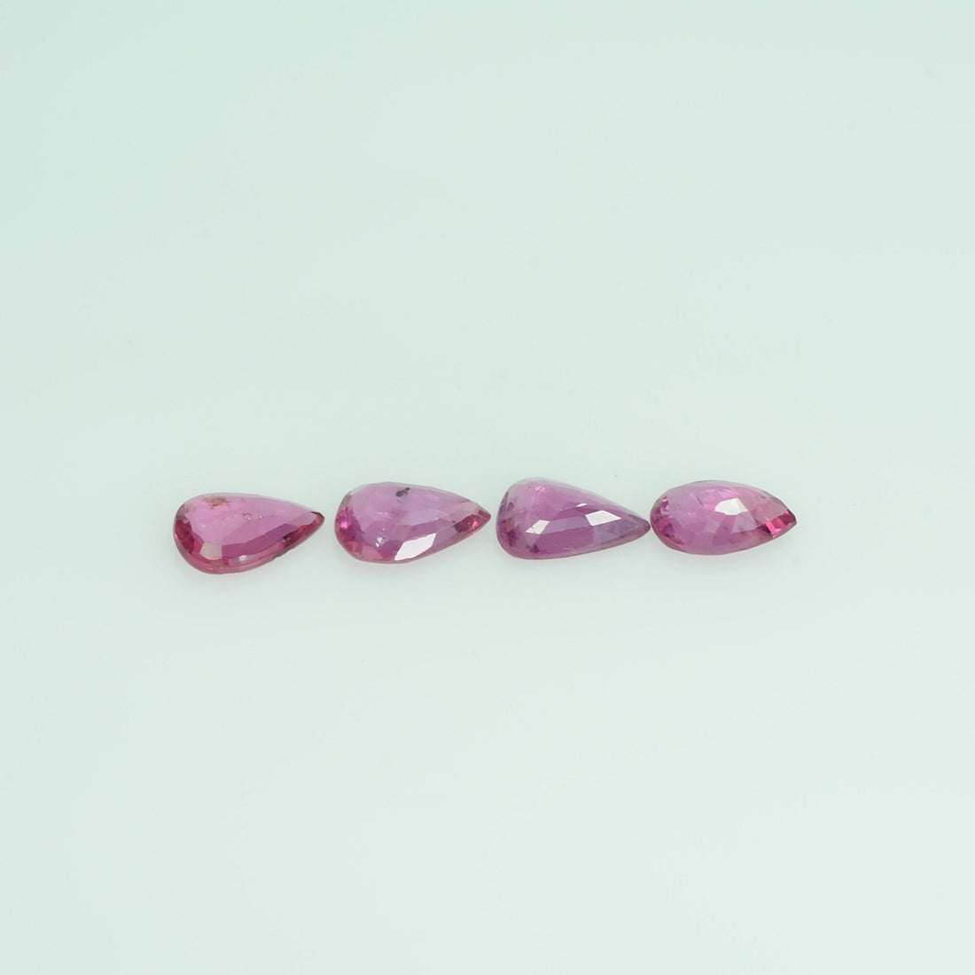 6x4 mm Natural Ruby Loose Gemstone Pear Cut