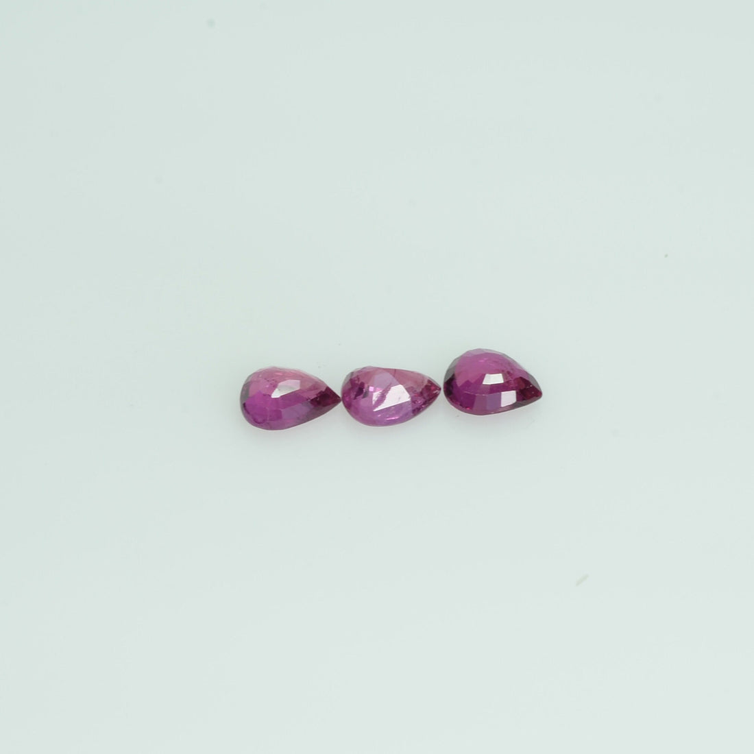 5x4 mm Lot Natural Ruby Loose Gemstone Pear Cut