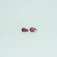 5x3 mm Lot Natural Ruby Loose Gemstone Pear Cut