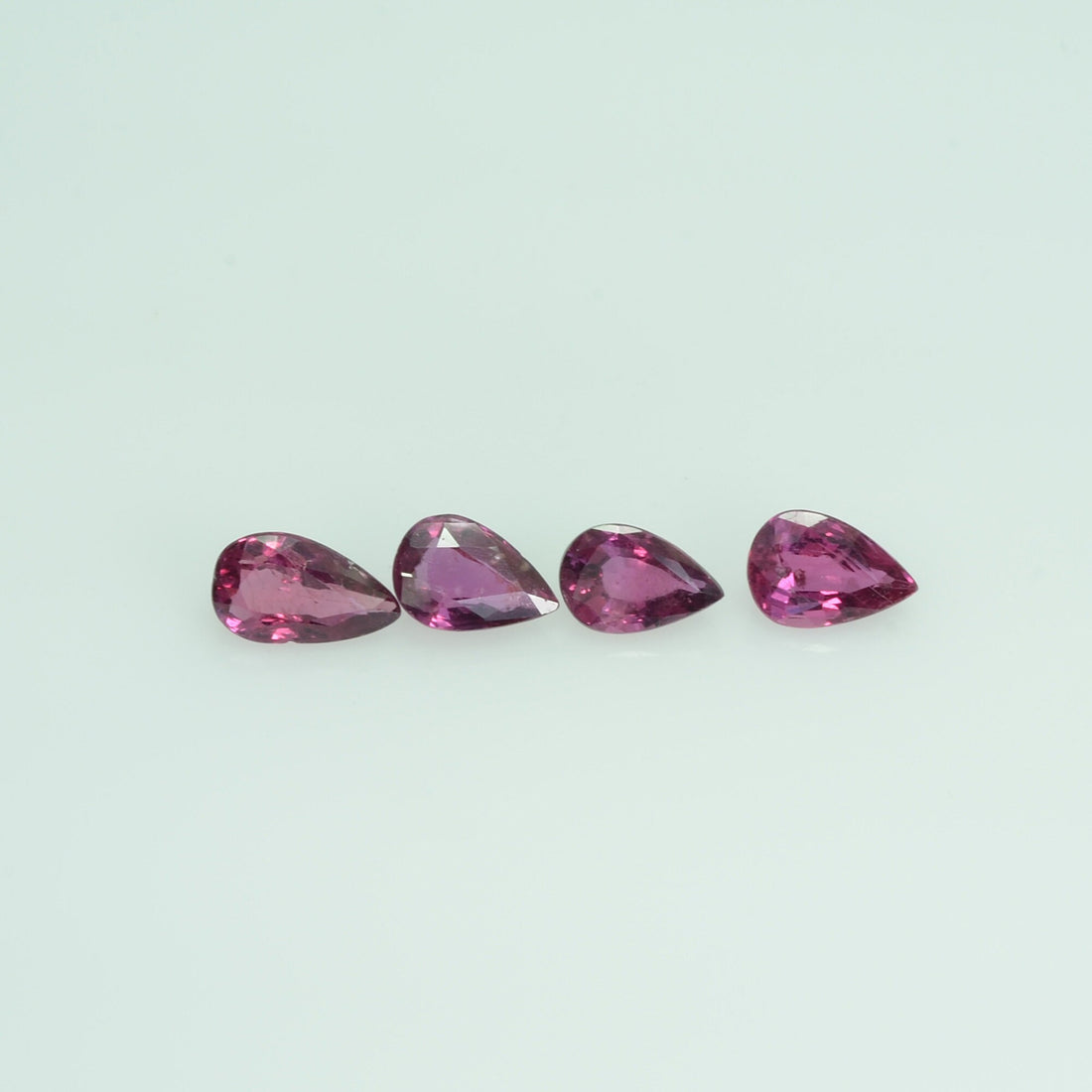 6x4 mm Natural Ruby Loose Gemstone Pear Cut