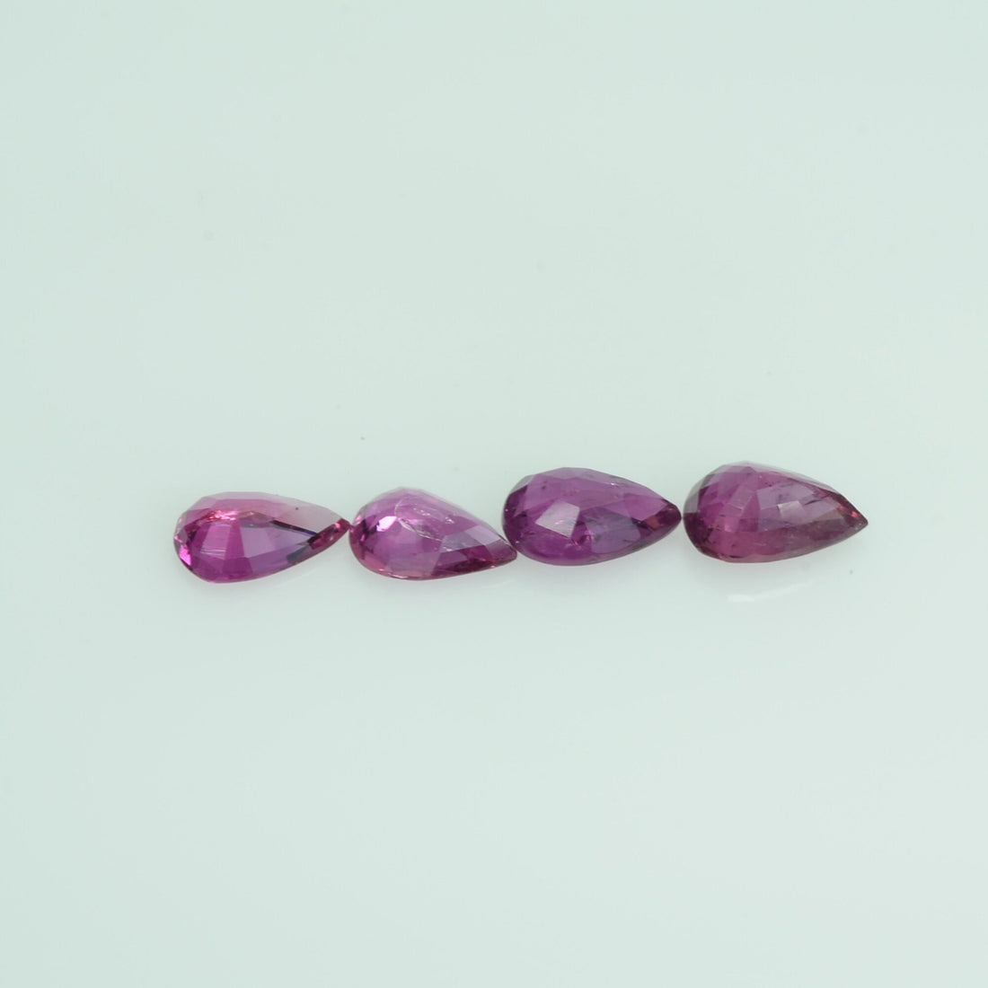 6x4 mm Natural Ruby Loose Gemstone Pear Cut