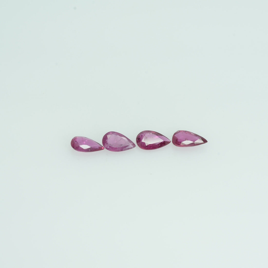 5x3 mm Lot Natural Ruby Loose Gemstone Pear Cut