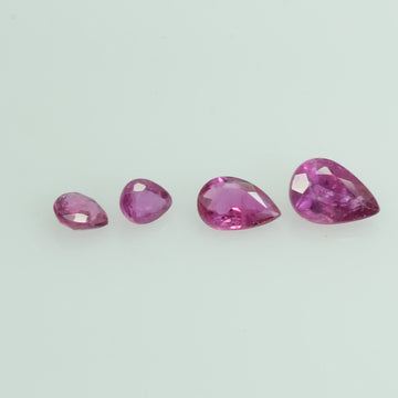 3.10 Cts Natural Ruby Loose Gemstone Pear Cut