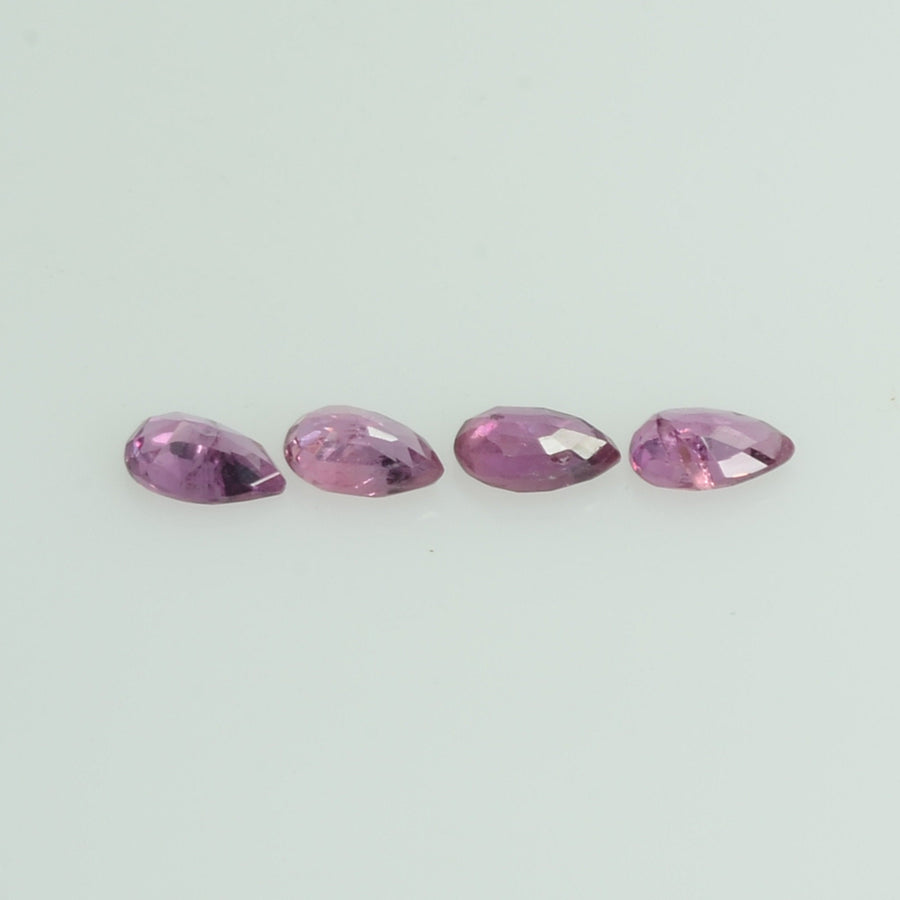 0.78 cts Natural Ruby Loose Gemstone Pear Cut
