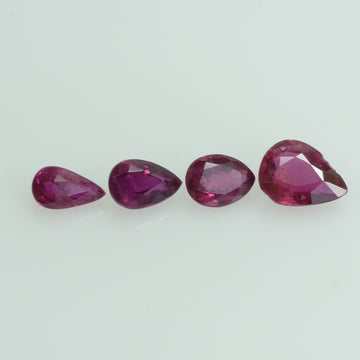 1.14 Cts Natural Ruby Loose Gemstone Pear Cut