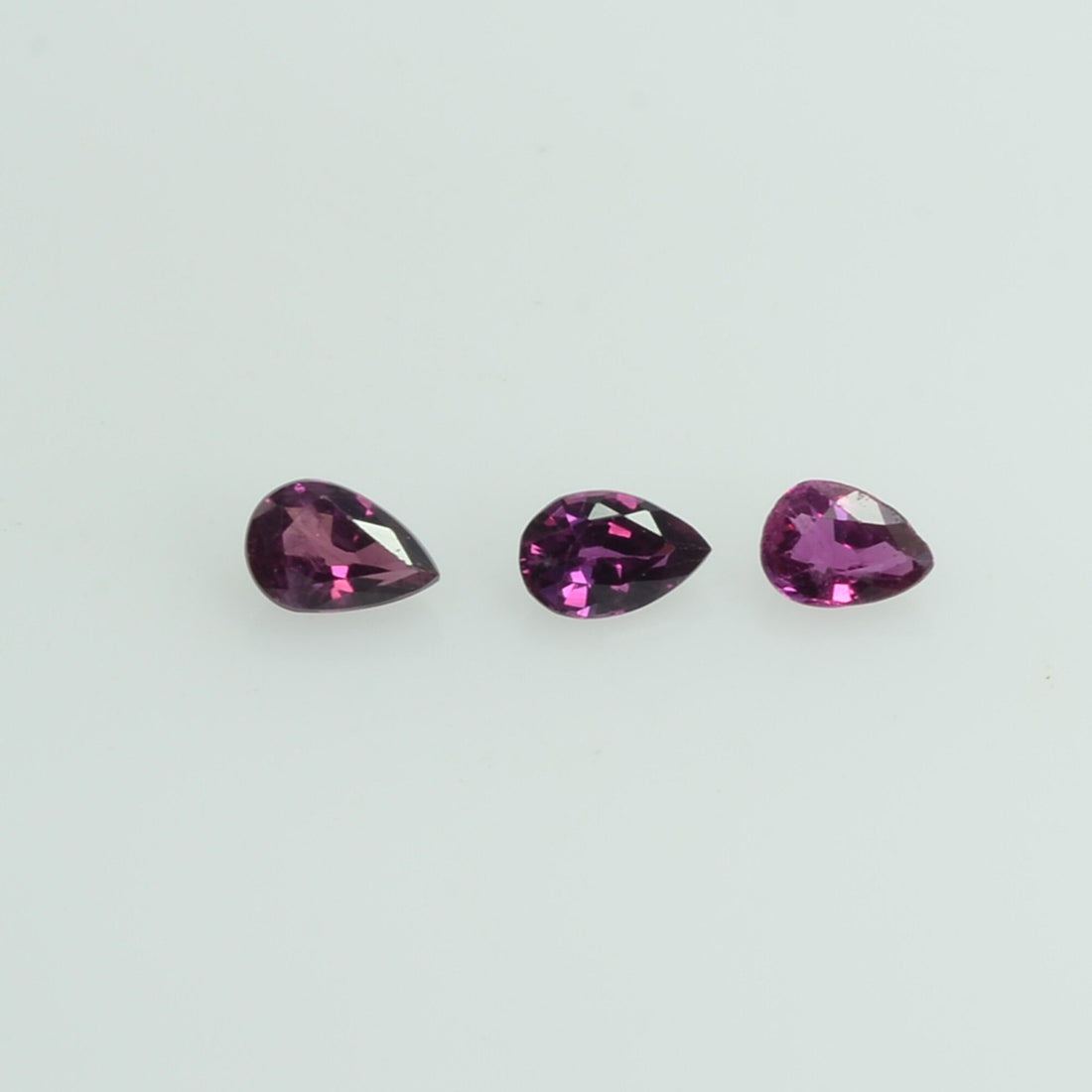 3x2 mm Natural Ruby Loose Gemstone Pear Cut