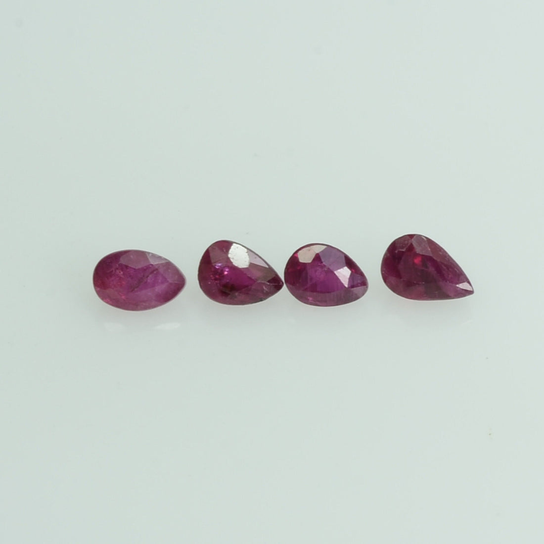 3x2 mm Natural Ruby Loose Gemstone Pear Cut