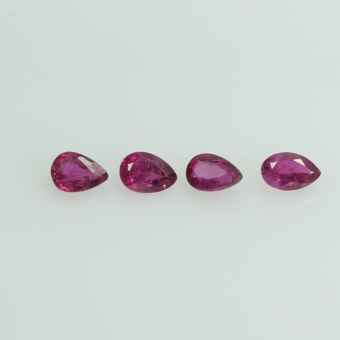 3x2 mm Natural Ruby Loose Gemstone Pear Cut